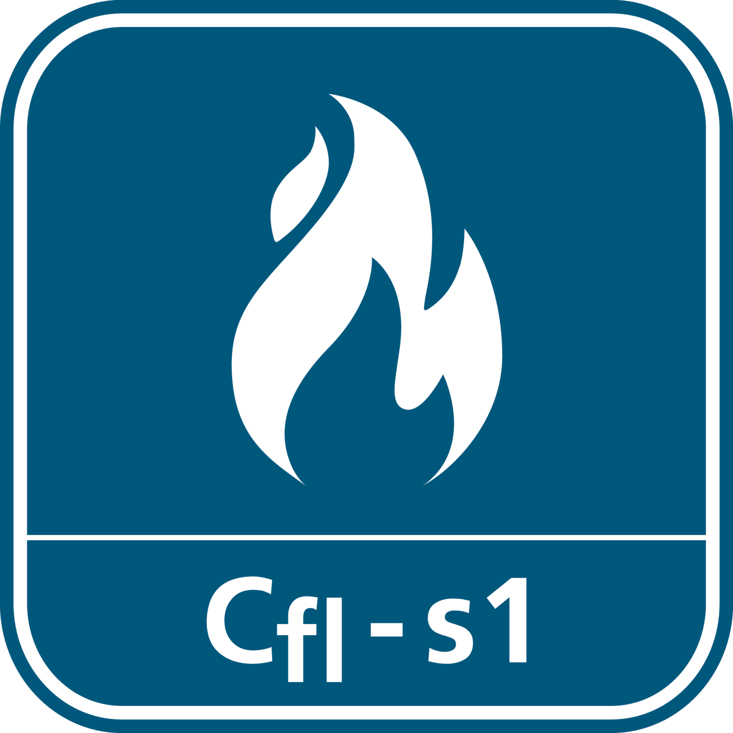 Flammability in accordance with European standard Cfl-s1 (formerly B1)